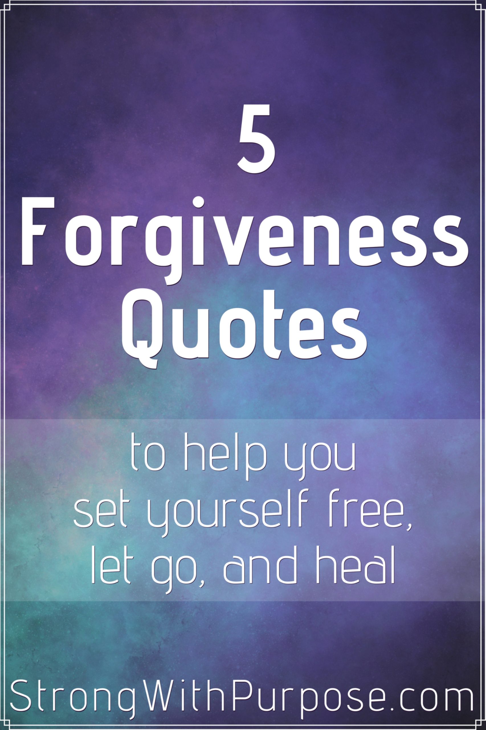 Forgive and Set Yourself Free