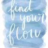 Find Your Flow Digital Art - Strong with Purpose