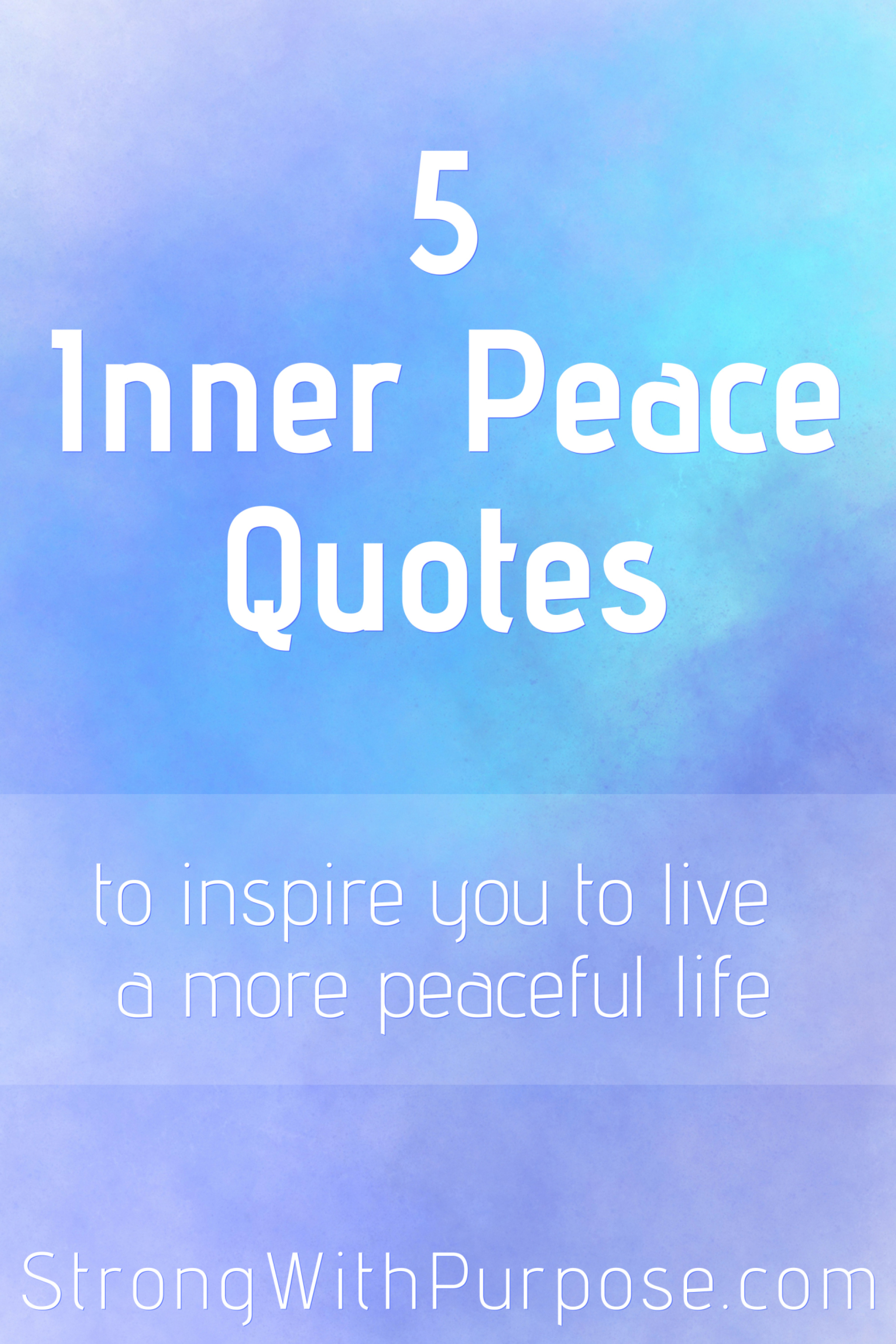 How to Live a Peaceful Life