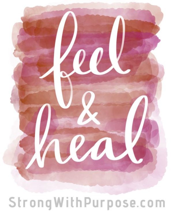 Feel & Heal Digital Art - Strong with Purpose