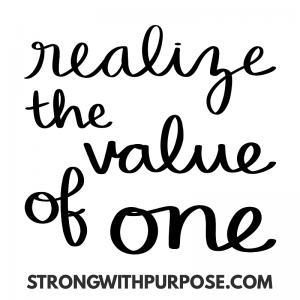 Read more about the article Realize the Value of One
