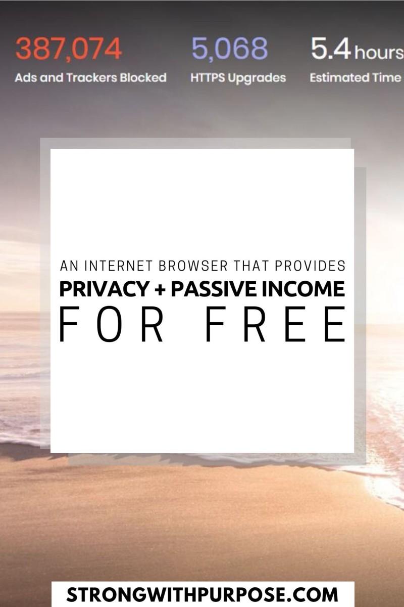 An Internet Browser that Provides Privacy and Passive Income for Free - Strong with Purpose
